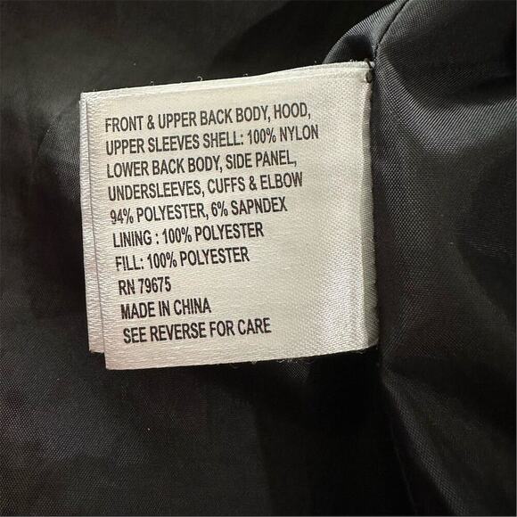 Michael Kors Women's Black moto bubble jacket Quilted Coat M 3/4 length Winter - Picture 10 of 15